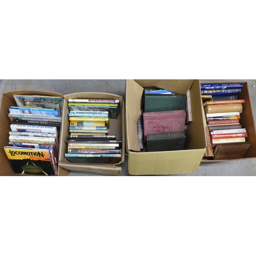 1136 - A box of hardback vintage books covering British history and culture, dating from 1900s onwards, inc... 