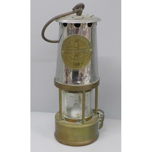 606 - An Eccles Type 6 miner's safety lamp