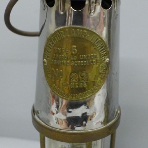 606 - An Eccles Type 6 miner's safety lamp