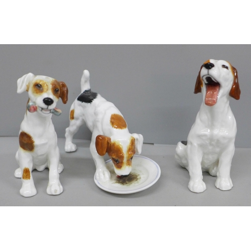 623 - Three Royal Doulton dog figures, HN1099, 1158 x 1159