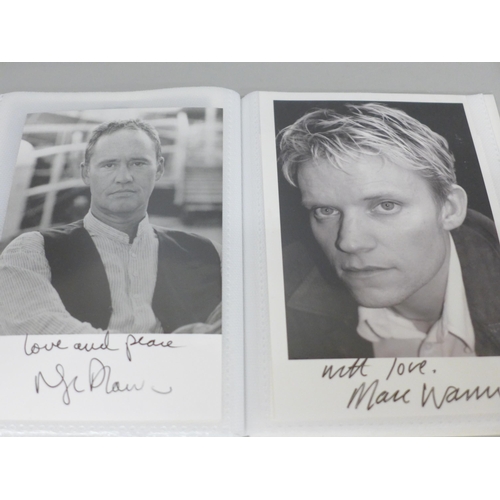 638 - Two small albums of autographs, one Coronation Street stars including photographs and the second TV ... 