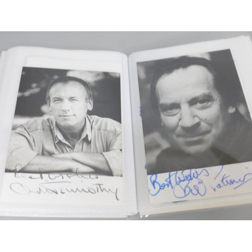 638 - Two small albums of autographs, one Coronation Street stars including photographs and the second TV ... 