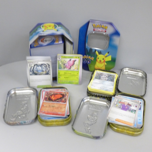 649 - Over 550 Pokemon cards including tins