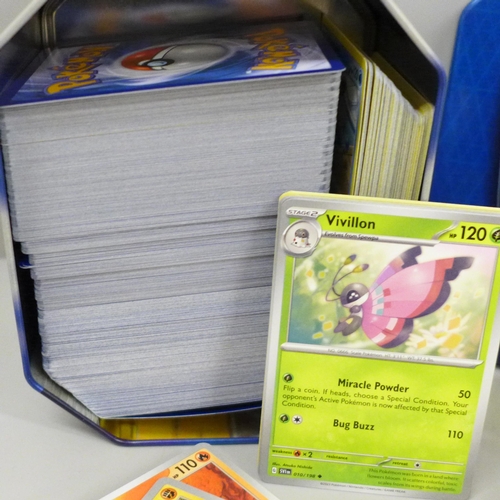 649 - Over 550 Pokemon cards including tins