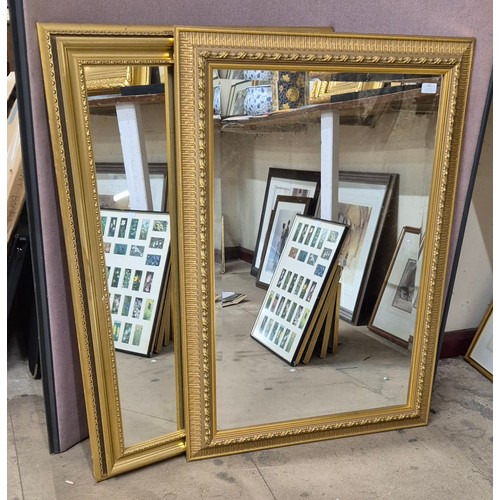 365 - Two large Victorian style gilt framed mirrors