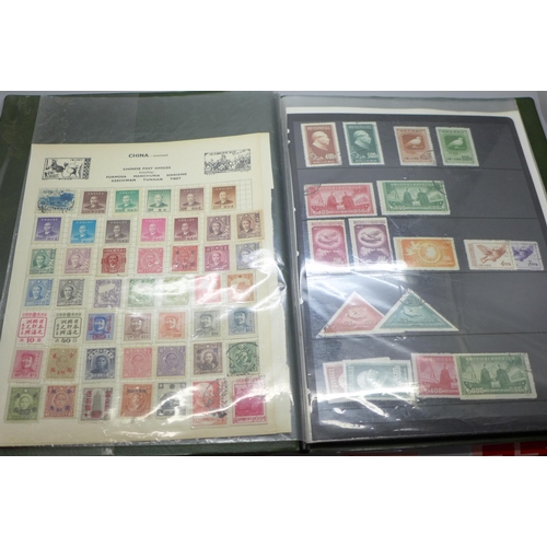 688 - A folder of China stamps on sheets