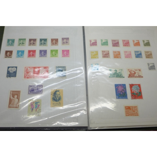 688 - A folder of China stamps on sheets