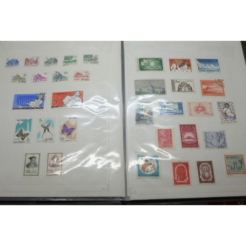 688 - A folder of China stamps on sheets