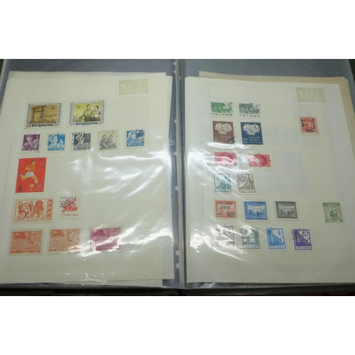 688 - A folder of China stamps on sheets