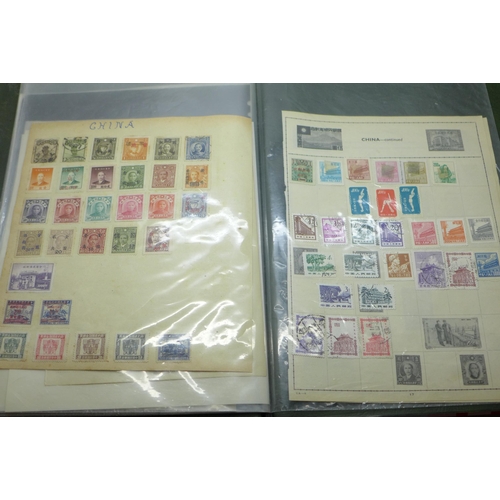 688 - A folder of China stamps on sheets