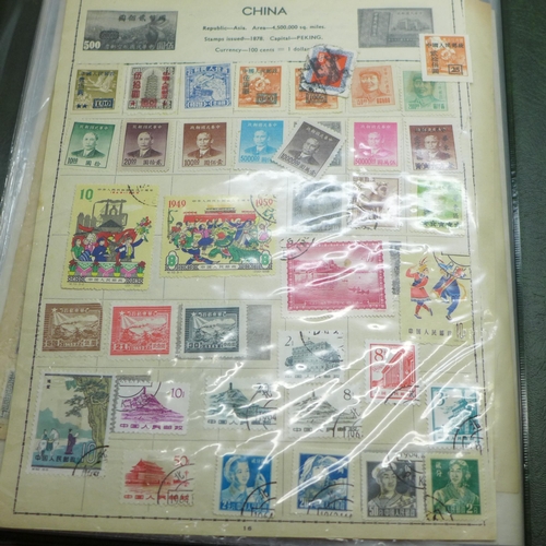 688 - A folder of China stamps on sheets