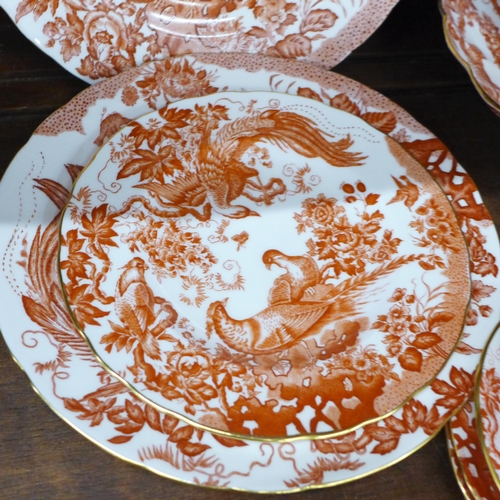 697 - A collection of Royal Crown Derby Red Aves pattern china (14)