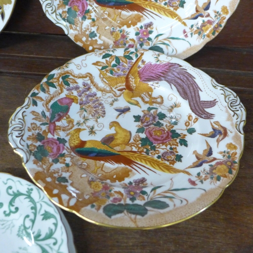 704 - A collection of Royal Crown Derby mixed china including 1128 pattern and Olde Avesbury