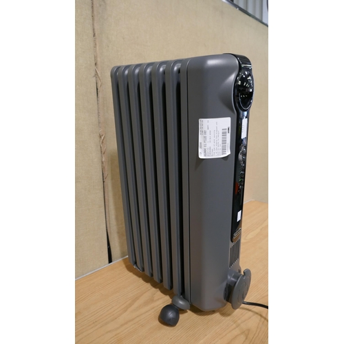 6175 - Delonghi Oil Filled Grey Radiator - Model Trrso715E.G       (325-301) This lot is subject to vat