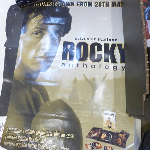 726 - A collection of Rocky memorabilia including posters