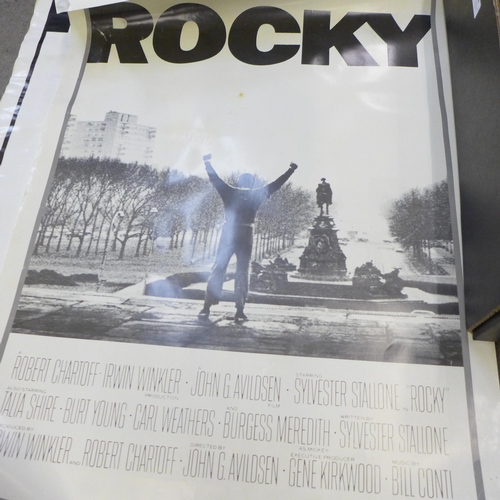 726 - A collection of Rocky memorabilia including posters