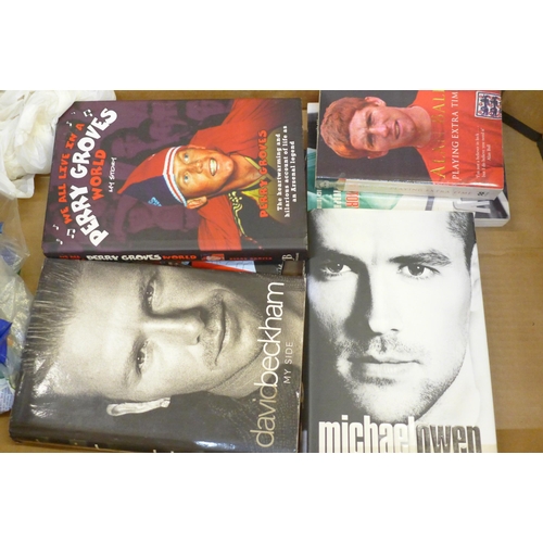 728 - A collection of football related books and biographies