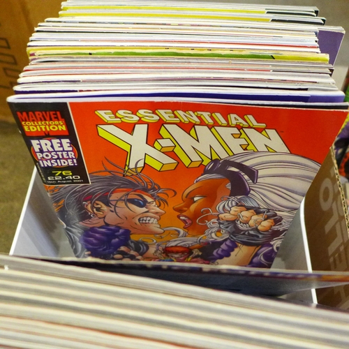 732 - Three boxes of 200 Marvel comics