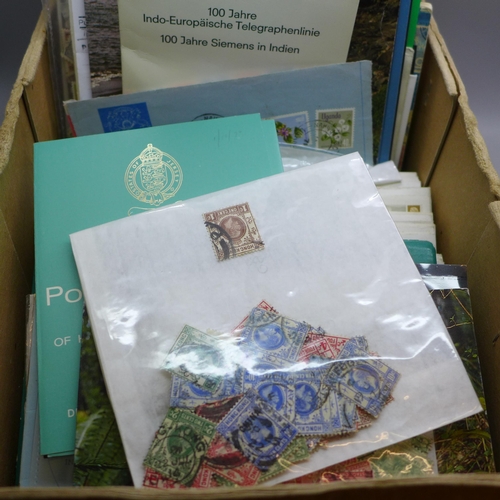 738 - A box of stamps, covers, etc.