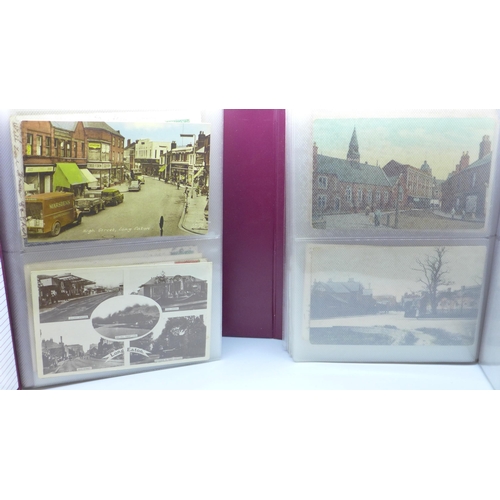 741 - 100 postcards of old Long Eaton - mostly early 20th Century