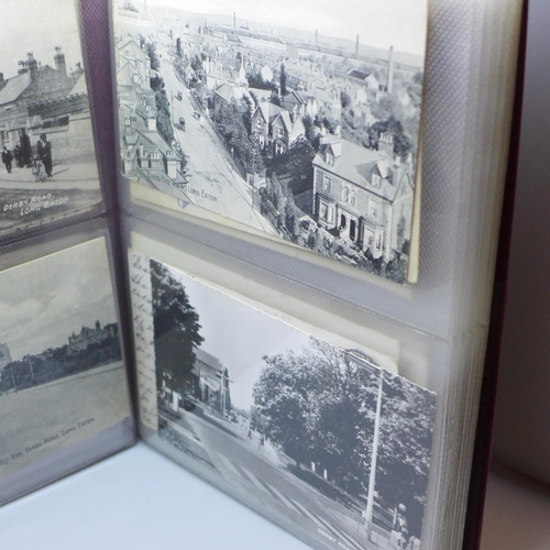 741 - 100 postcards of old Long Eaton - mostly early 20th Century