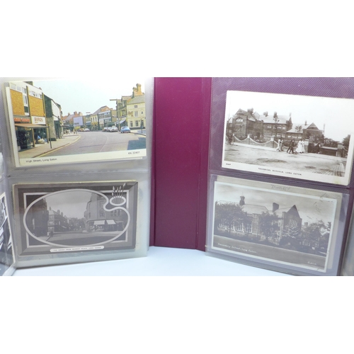 741 - 100 postcards of old Long Eaton - mostly early 20th Century