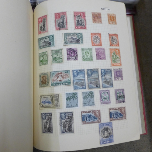 744 - Two stamp albums, one of Royal Mail First Day Covers (66), 1989 onwards and an album of world stamps... 