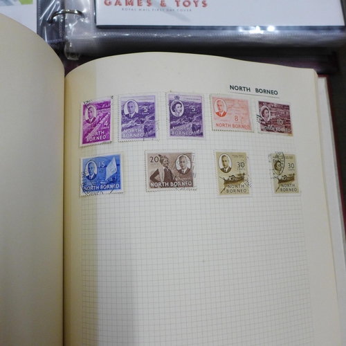 744 - Two stamp albums, one of Royal Mail First Day Covers (66), 1989 onwards and an album of world stamps... 