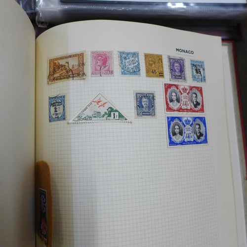 744 - Two stamp albums, one of Royal Mail First Day Covers (66), 1989 onwards and an album of world stamps... 