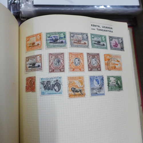 744 - Two stamp albums, one of Royal Mail First Day Covers (66), 1989 onwards and an album of world stamps... 