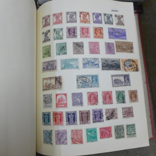 744 - Two stamp albums, one of Royal Mail First Day Covers (66), 1989 onwards and an album of world stamps... 