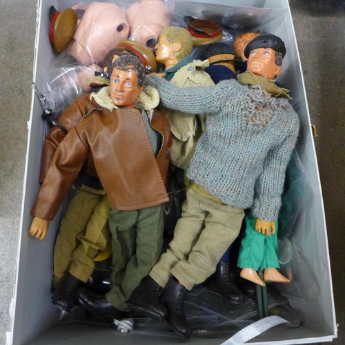 758 - A collection of Action Man figures, parts, etc.