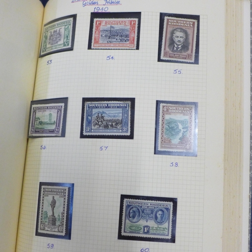 763 - Six albums of stamps including an album of British and European stamps, catalogued