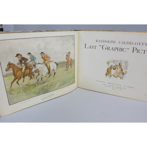 765 - Last Graphic Pictures by Randolph Caldecott, published by George Routledge & Sons, 1888