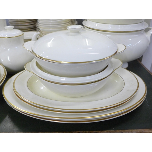 772 - An extensive tea and dinner service, Royal Doulton The Romance Collection Heather pattern, twelve se... 