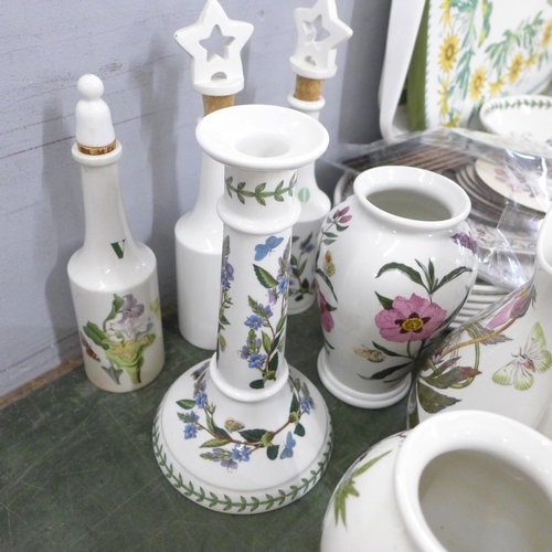 773 - Over 60 pieces of Portmeirion Botanic Garden china, place mats, trays, etc. **PLEASE NOTE THIS LOT I... 