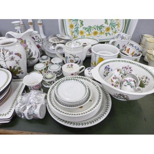 773 - Over 60 pieces of Portmeirion Botanic Garden china, place mats, trays, etc. **PLEASE NOTE THIS LOT I... 