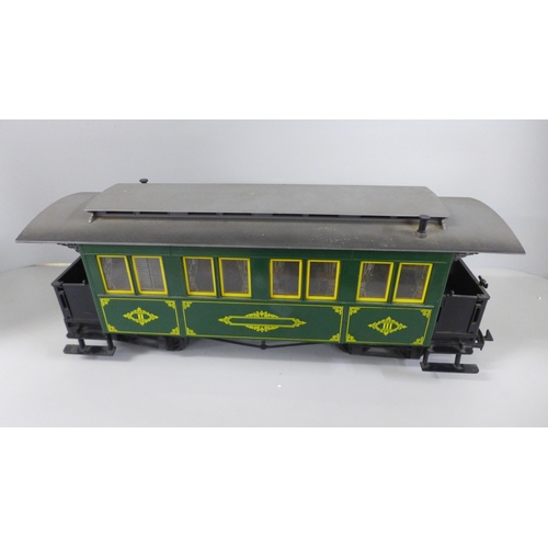 792 - A Lehmann Gross Bahn tram and coach, G-scale