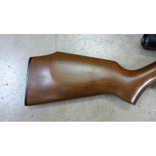 807 - A Webley and Scott Excel .22 calibre air rifle with Subony SV169 3-9x32AO scope, one other rifle sco... 