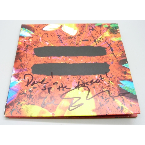 821 - A signed Ed Sheeran CD album