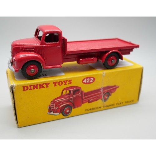 845 - A Dinky Toys 422 Fordson Thames Flat Truck, boxed