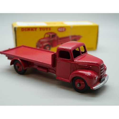 845 - A Dinky Toys 422 Fordson Thames Flat Truck, boxed