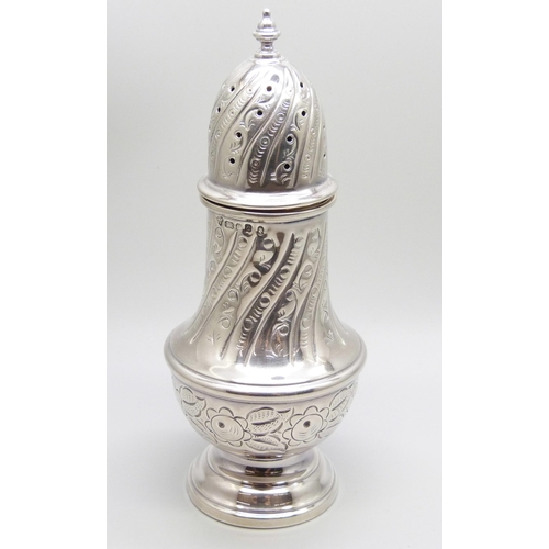 859 - A silver caster, 114g