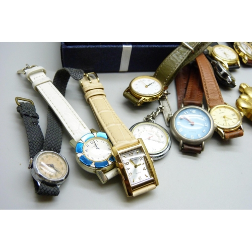 883 - A collection of quartz and mechanical wristwatches including Oris and Lucerne