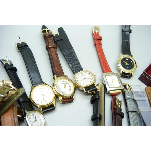 883 - A collection of quartz and mechanical wristwatches including Oris and Lucerne