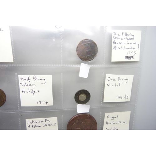 899 - A collection of 18th/19th and 20th Century coins, tokens and medallions