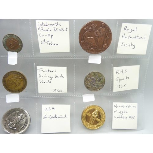 899 - A collection of 18th/19th and 20th Century coins, tokens and medallions