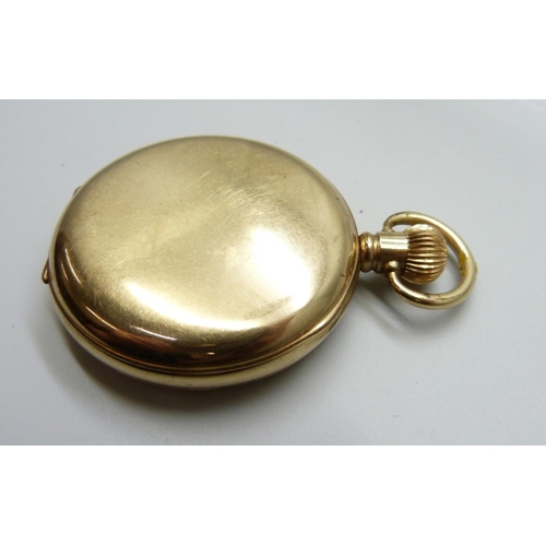 970 - An Elgin top-wind pocket watch, inner case bears inscription