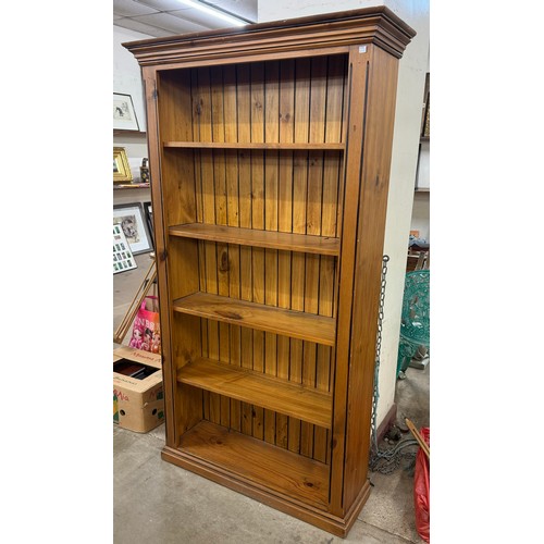 249 - A pine open bookcase