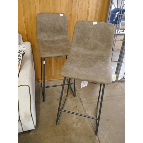 1382A - A pair of dark grey Hanna bar stools